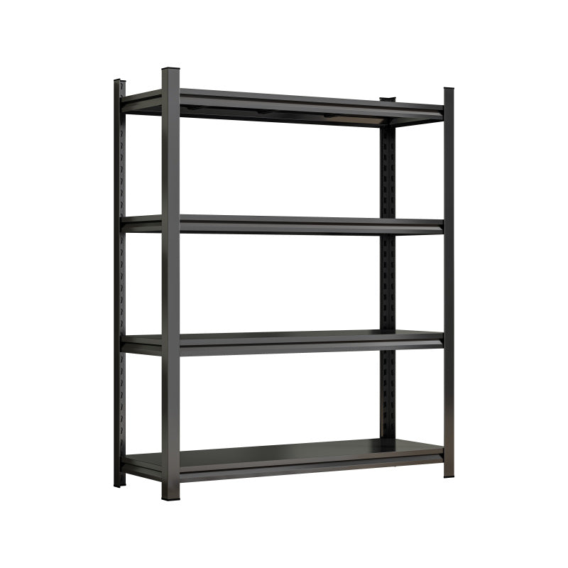 Industrial 4-Tier Metal Rack for Home & Garage, Adjustable