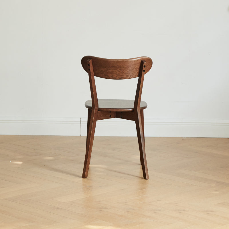 Minimalist North American Oak Dining Room Chairs, Set of 4
