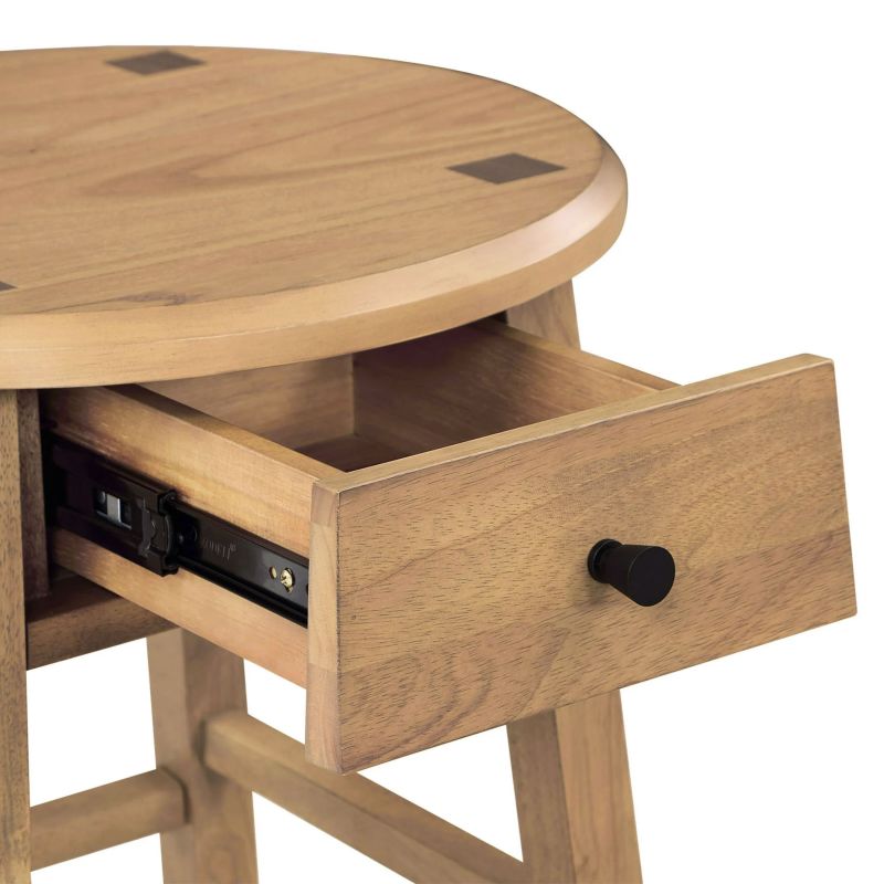 Parkridge Side Table for Living Room, Space-Saving