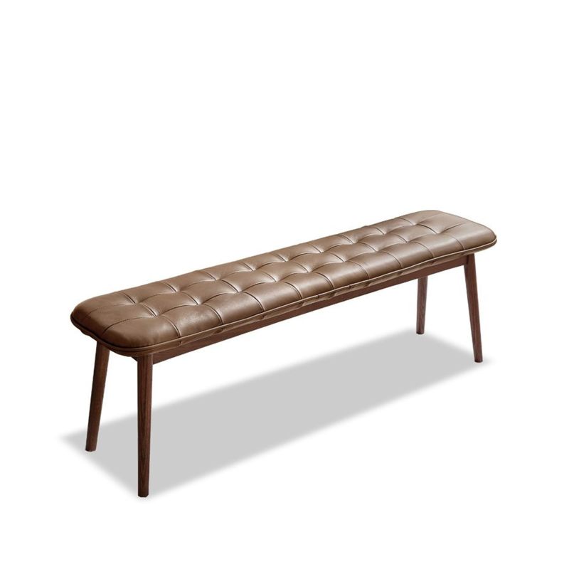 Scandi Solid Oak Bench for Dining Room or End of Bed