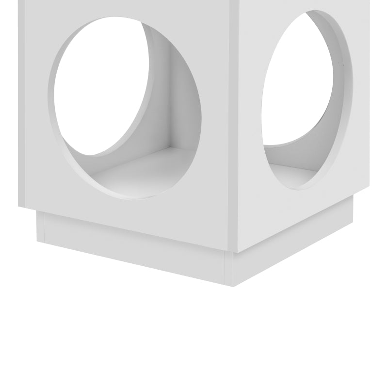 Modern Two-Tier Cat Condo for Living Room, Ventilated