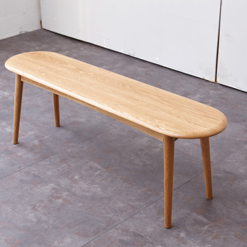 Scandi Solid Oak Bench for Dining Room or End of Bed