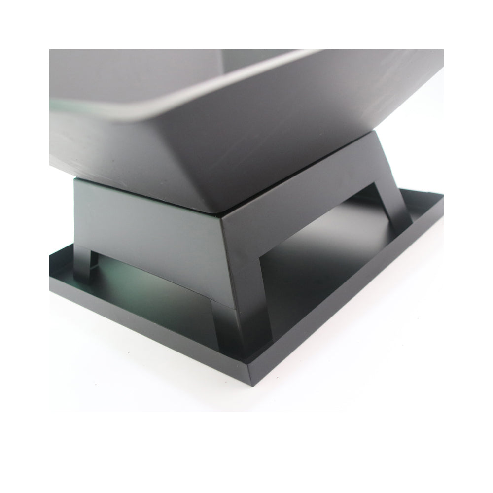 Compact Square Fire Pit for Backyard BBQs, Portable