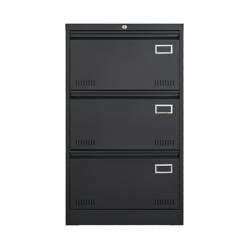 Sleek 3-Drawer Lateral File Cabinet for Home Office, Locking
