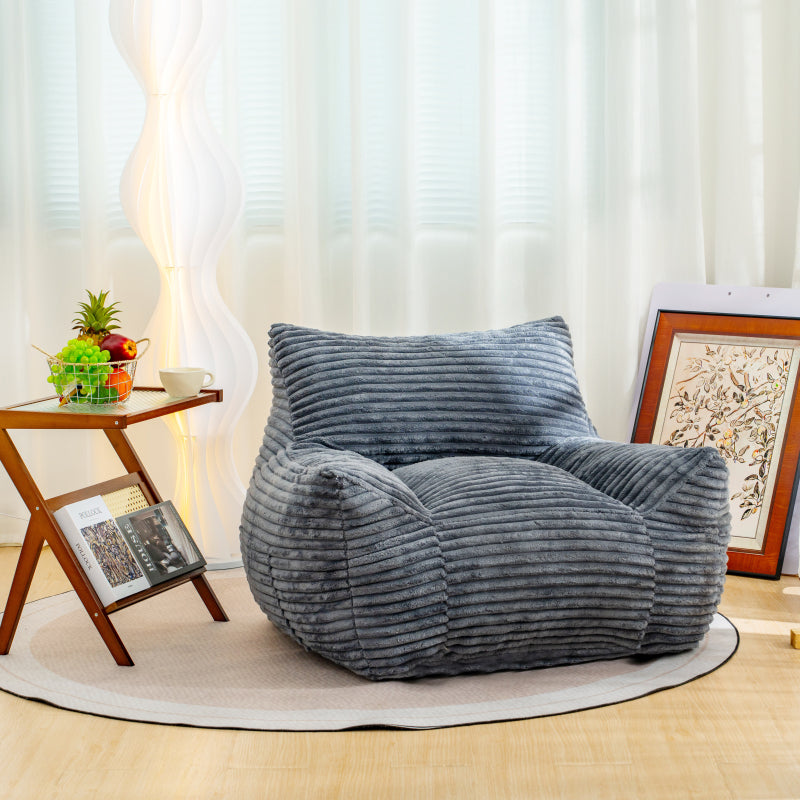 Cloud-Soft Bean Bag Chair for Living Room with Armrests