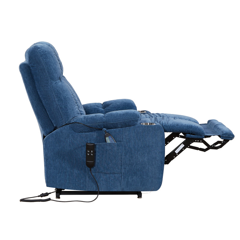 Liyasi Dual-Motor Lift Recliner for Seniors, Heat Massage