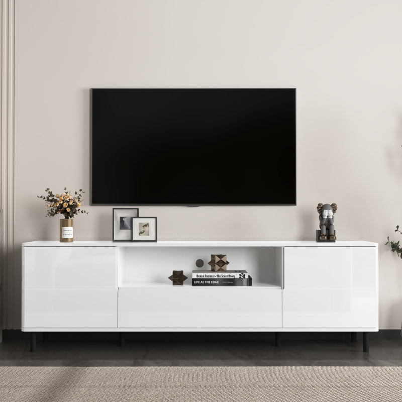 Compact Modern White Vanity Desk, Mirror & Chair for Bedroom