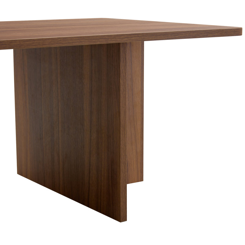 Modern Walnut Coffee Table, Living Room, Triangular Base