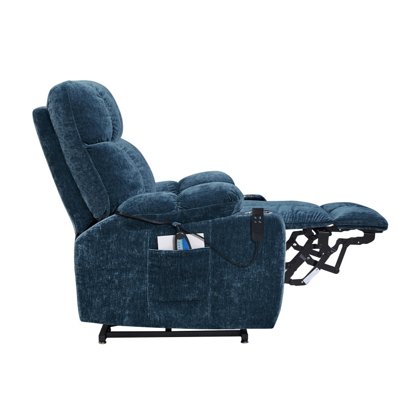 Liyasi Dual-Motor Lift Recliner for Seniors, Heat Massage