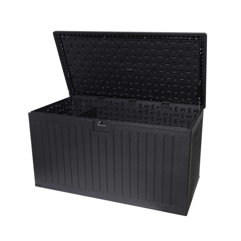 Waterproof Resin Deck Box for Patio & Pool, 260 Gal Lockable