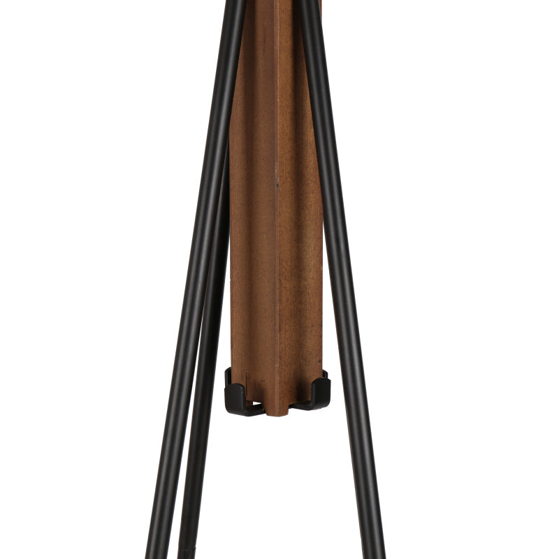 Reclaimed Wood & Metal Coat Rack for Bedroom & Living Room