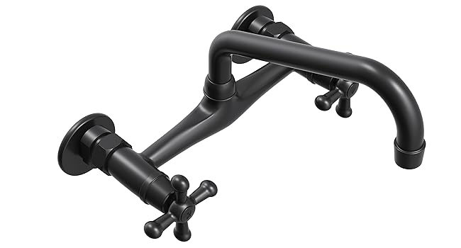 ELLAI Farmhouse Wall-Mount Laundry Room Sink with High Back