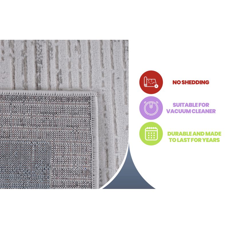 NAAR MARFI Bordered Doormat for Entryway, 2x3 Blue/Ivory