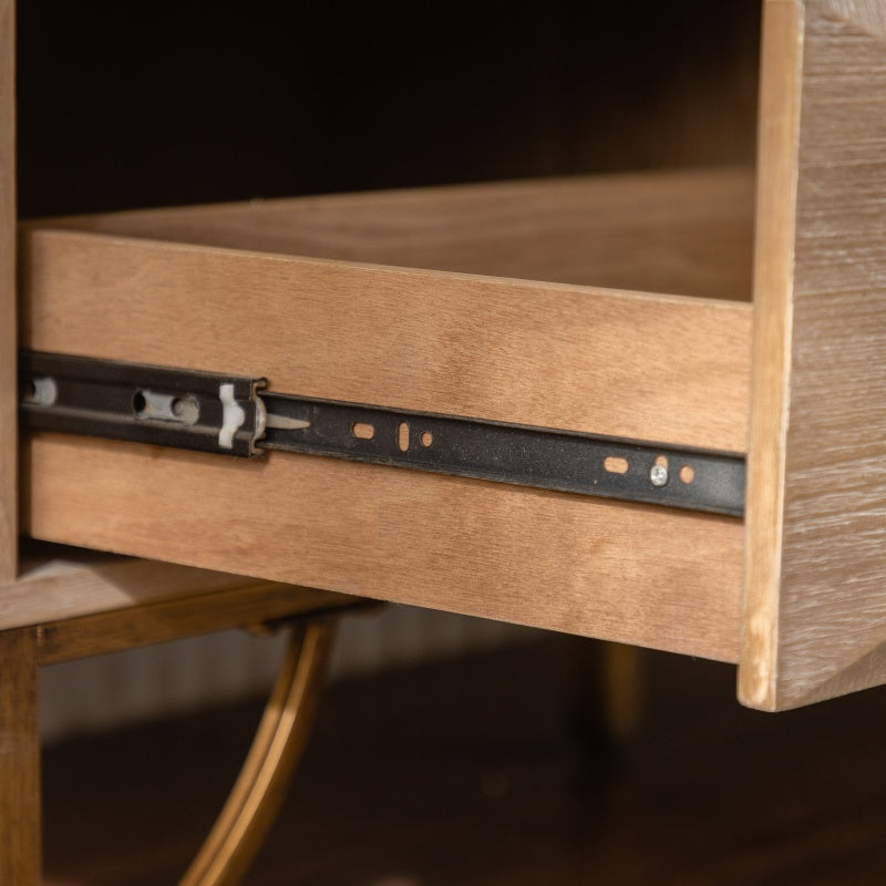 Modern Light Wood Dresser & TV Stand for Bedroom, 6 Drawers