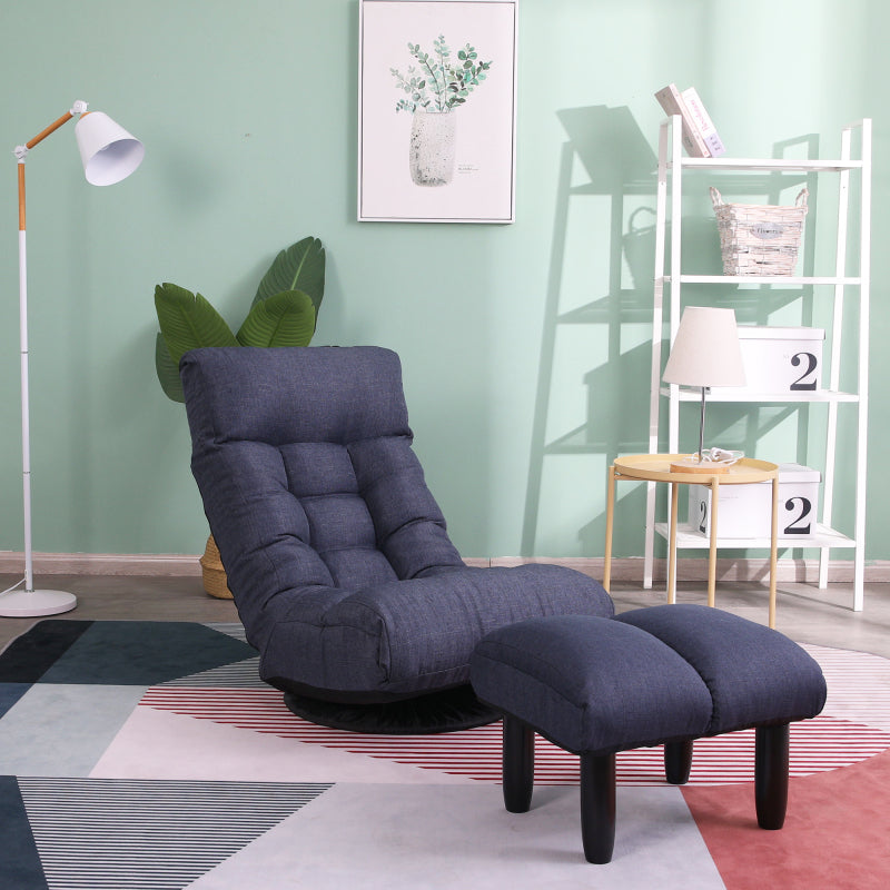 Japanese-Style Floor Chair for Balcony - Adjustable Recline