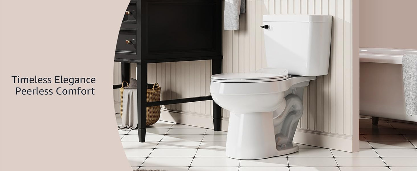 ELLAI Modern ADA Chair-Height Toilet for Bath, 1.28 GPF