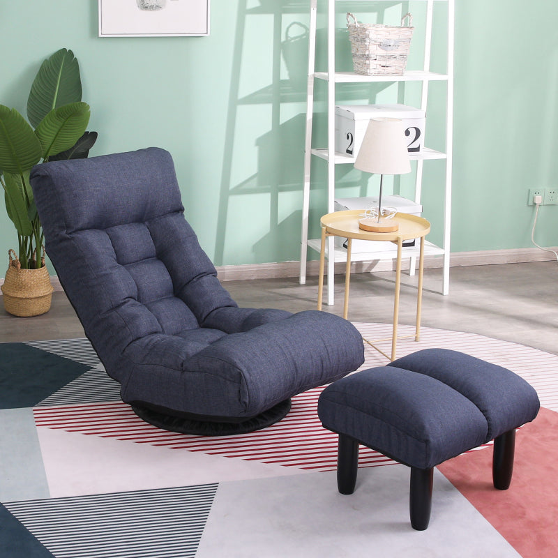 Japanese-Style Floor Chair for Balcony - Adjustable Recline