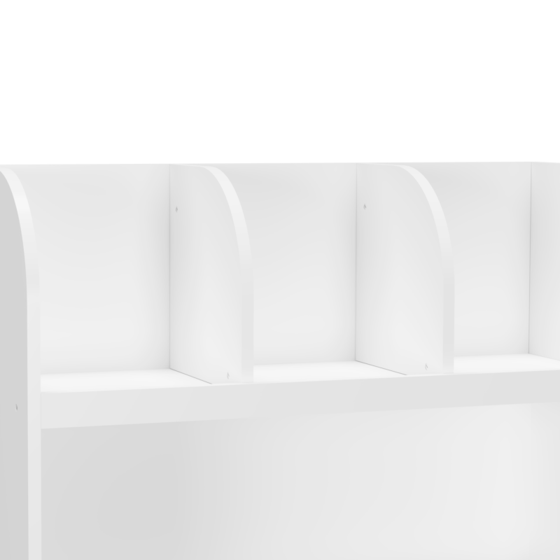 Modern Kids Bookcase for Nursery & Playroom with 4 Cubbies