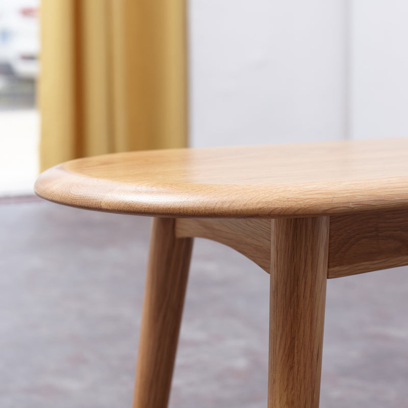 Natural Solid Oak Dining Bench for Dining Room