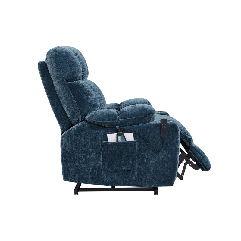 Liyasi Dual-Motor Lift Recliner for Seniors, Heat Massage