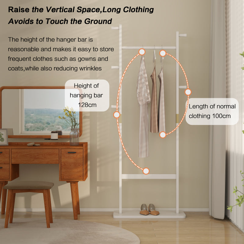 Modern Solid Wood Coat Rack for Entryway, Easy Assembly