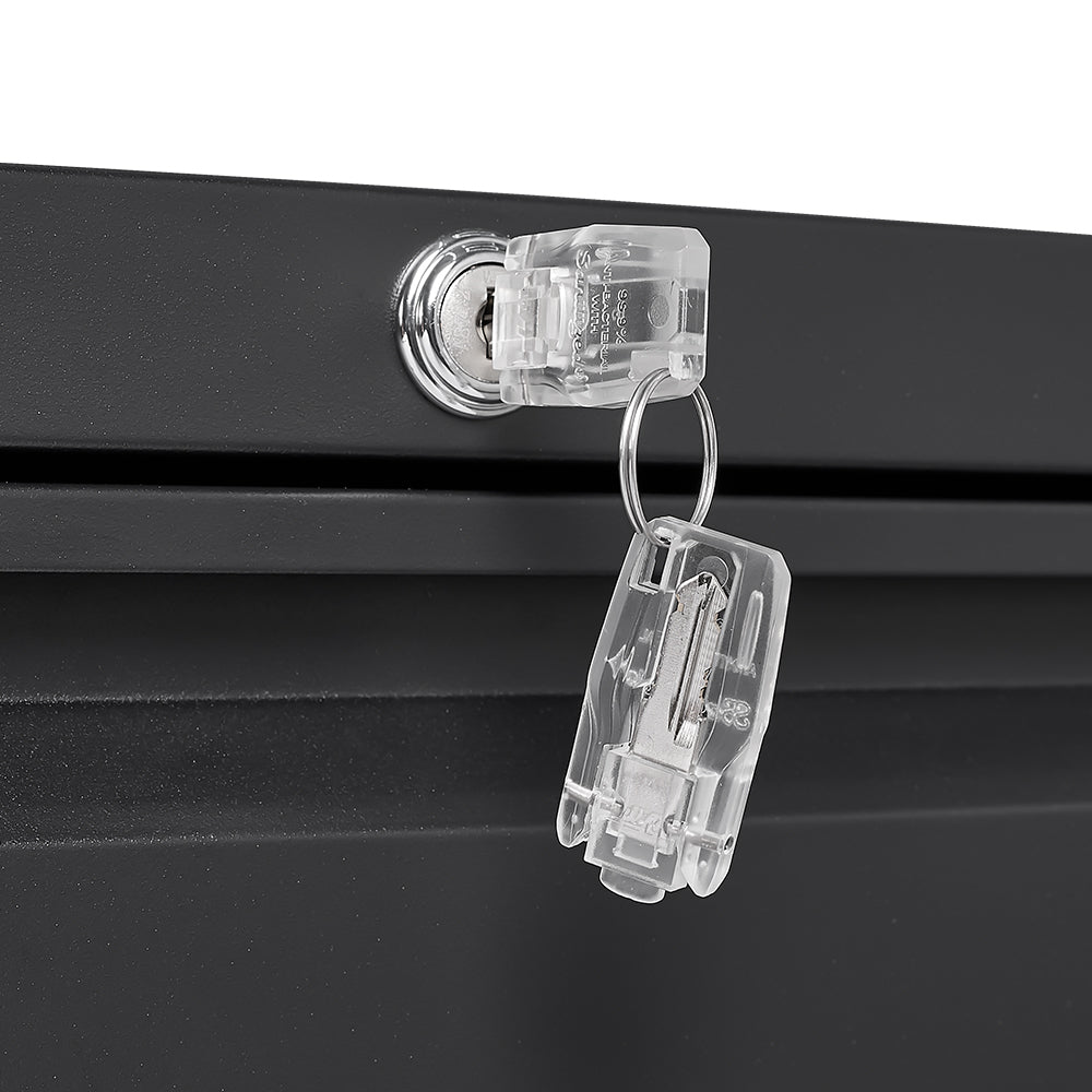 Sleek 3-Drawer Lateral File Cabinet for Home Office, Locking