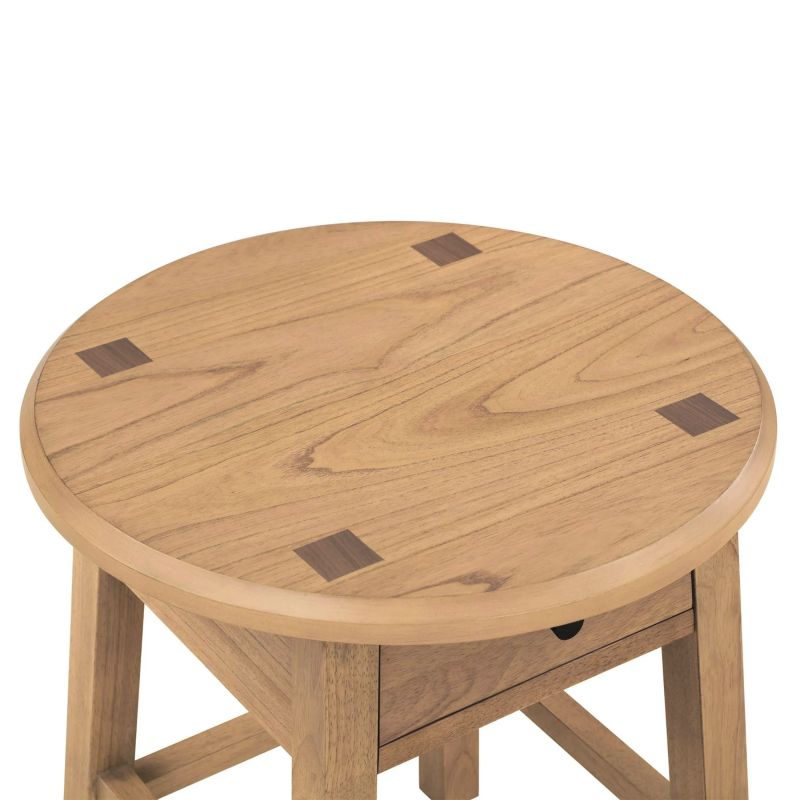 Parkridge Side Table for Living Room, Space-Saving
