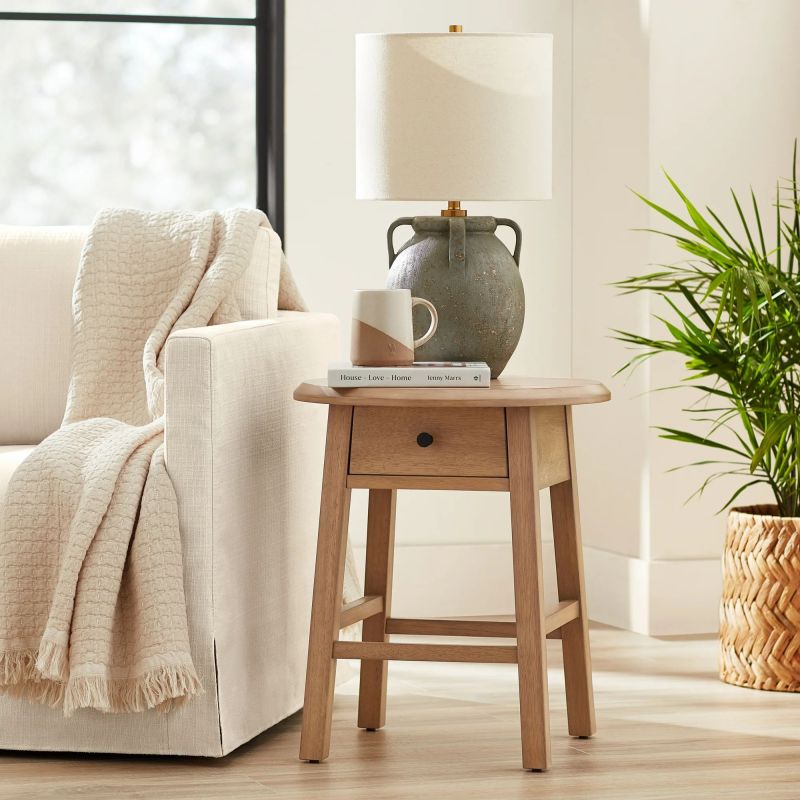 Parkridge Side Table for Living Room, Space-Saving