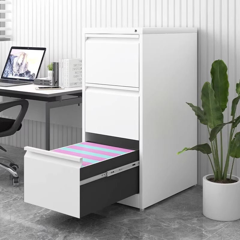 Sleek 3-Drawer Lateral File Cabinet for Home Office, Locking