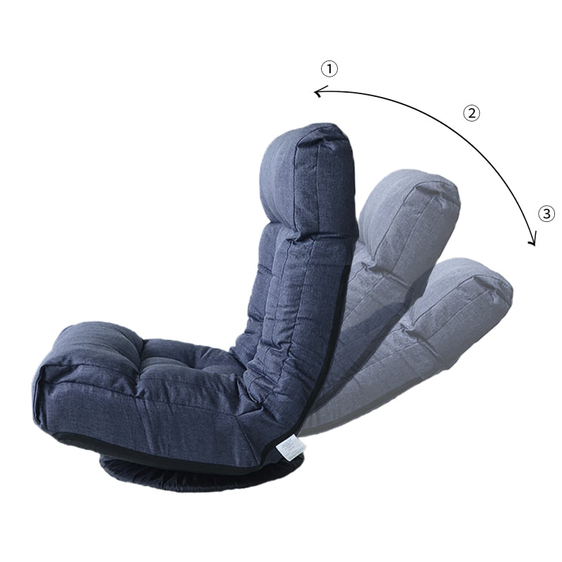 Japanese-Style Floor Chair for Balcony - Adjustable Recline