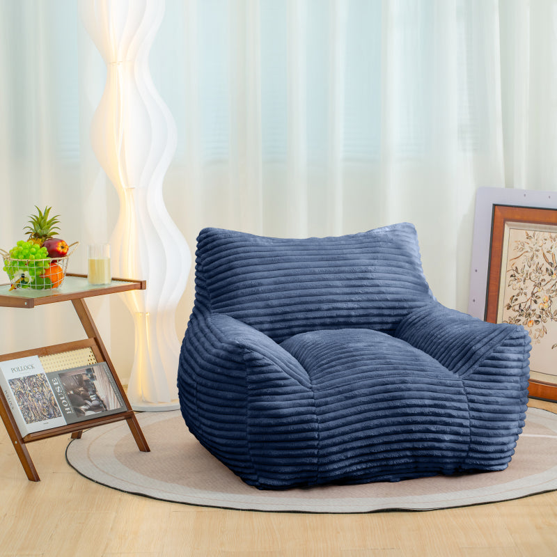 Cloud-Soft Bean Bag Chair for Living Room with Armrests