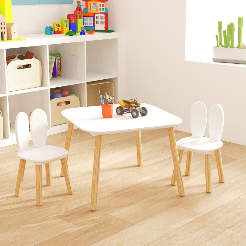 Playful Playroom Kids Table & 4 Animal Chairs, Spacious Top