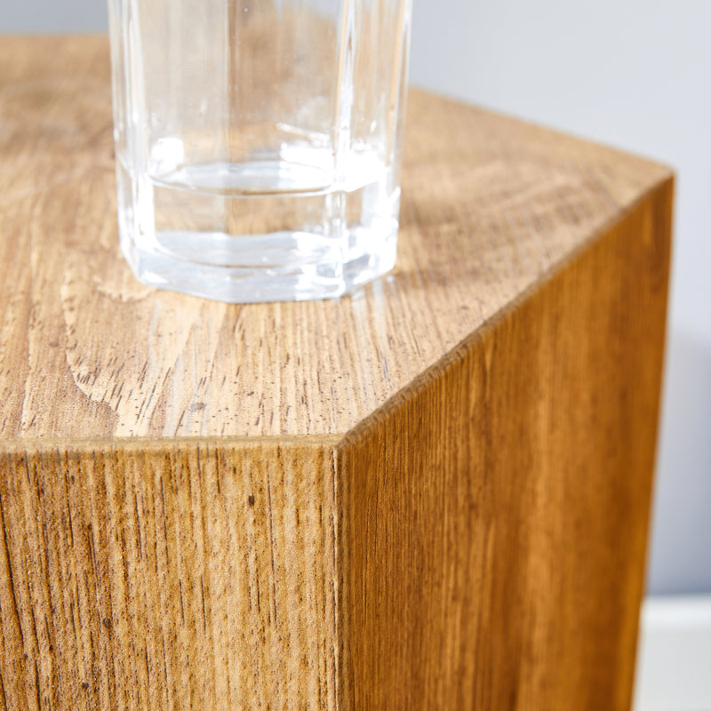 Modern MDF Coffee Table for Living Room, Textured Top