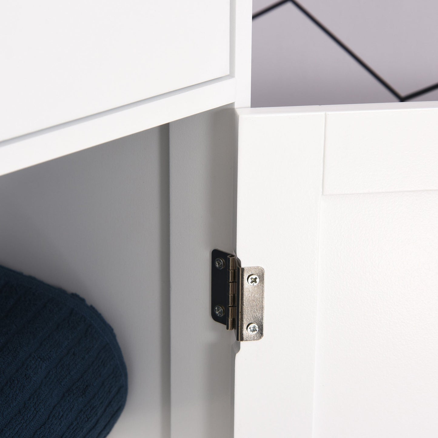 kleankin Modern Tall Slim Bathroom Cabinet for Small Baths