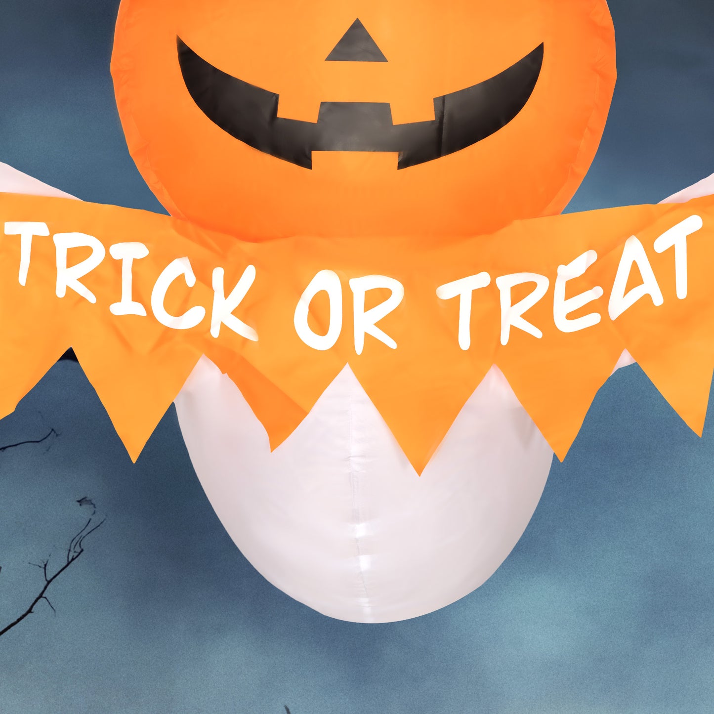 Outsunny Halloween Light-Up Inflatable Ghost, Indoor/Outdoor