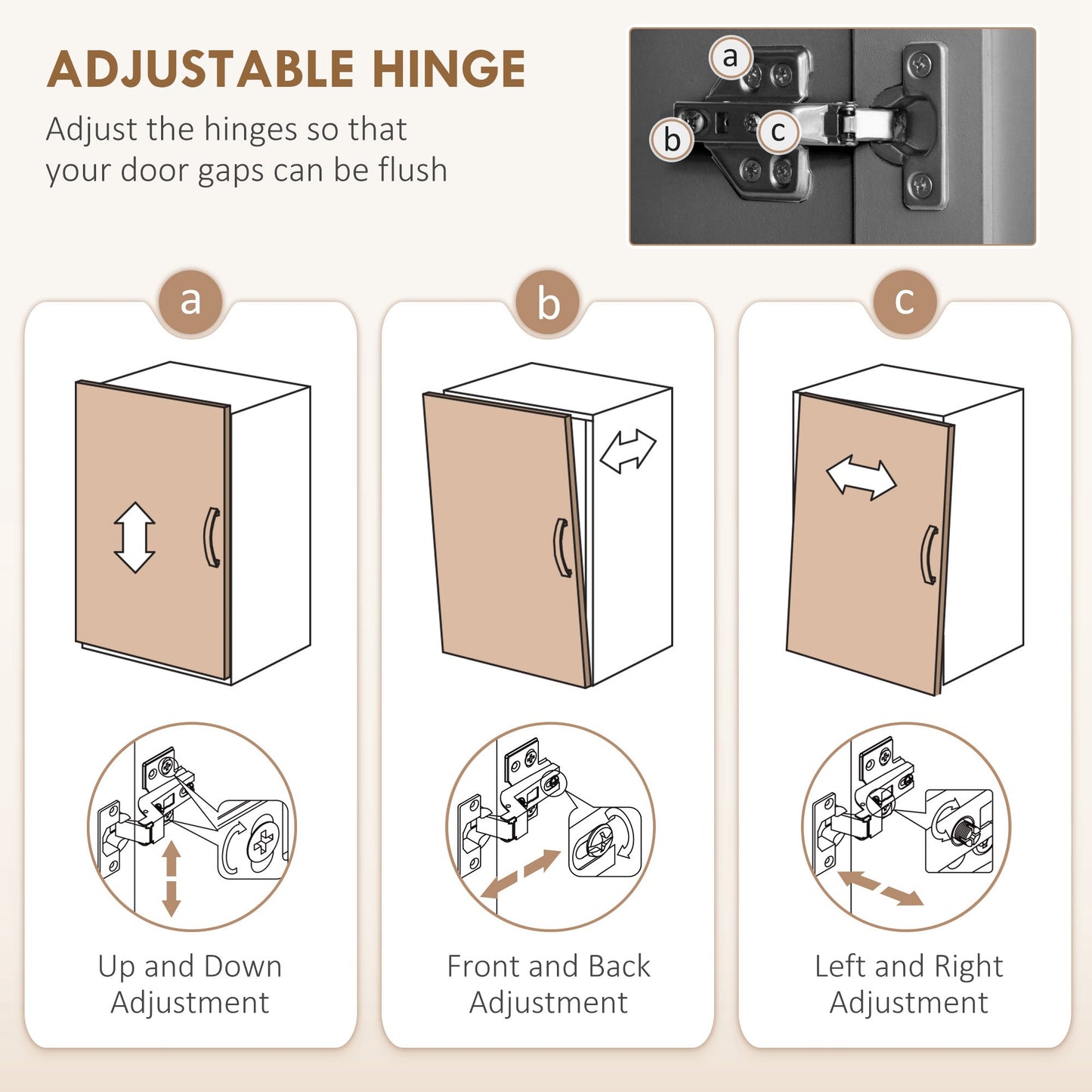 Modern Farmhouse Buffet Hutch by HOMCOM with Microwave Shelf