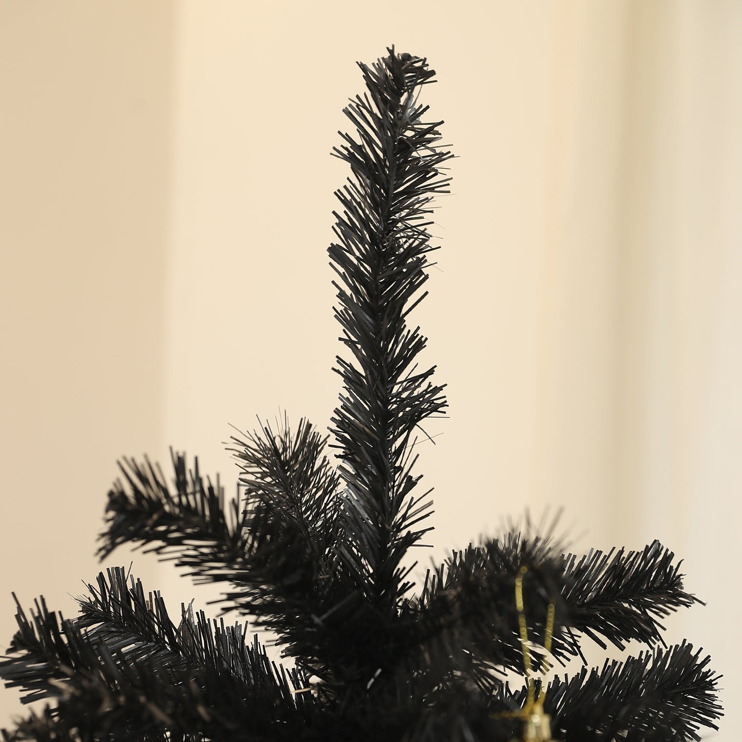 HOMCOM Black 6ft Christmas Tree for Holiday Decor, Auto-Open