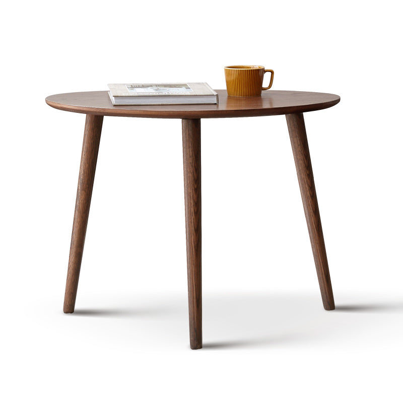 Modern Pebble-Shaped Coffee Table for Living Room, Solid Oak