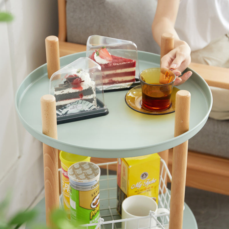 Modern 3-Tier Bookcase for Living Room, 360° Swivel