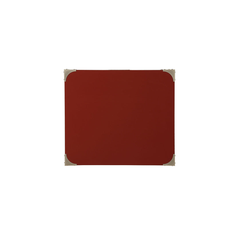 Babs Modern Accent Table for Living Room, Bold Red Finish