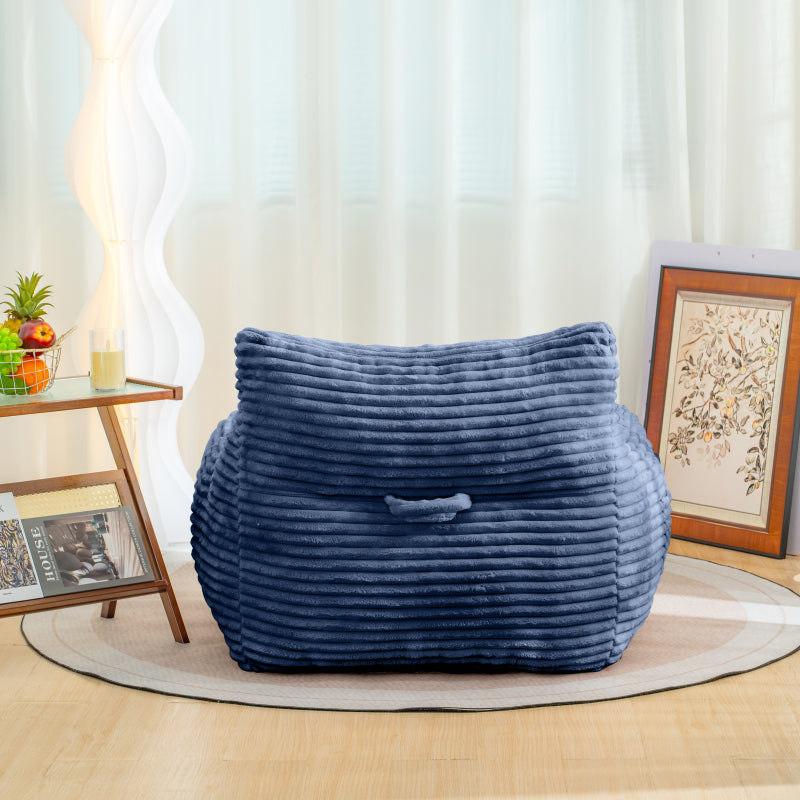 Cloud-Soft Bean Bag Chair for Living Room with Armrests