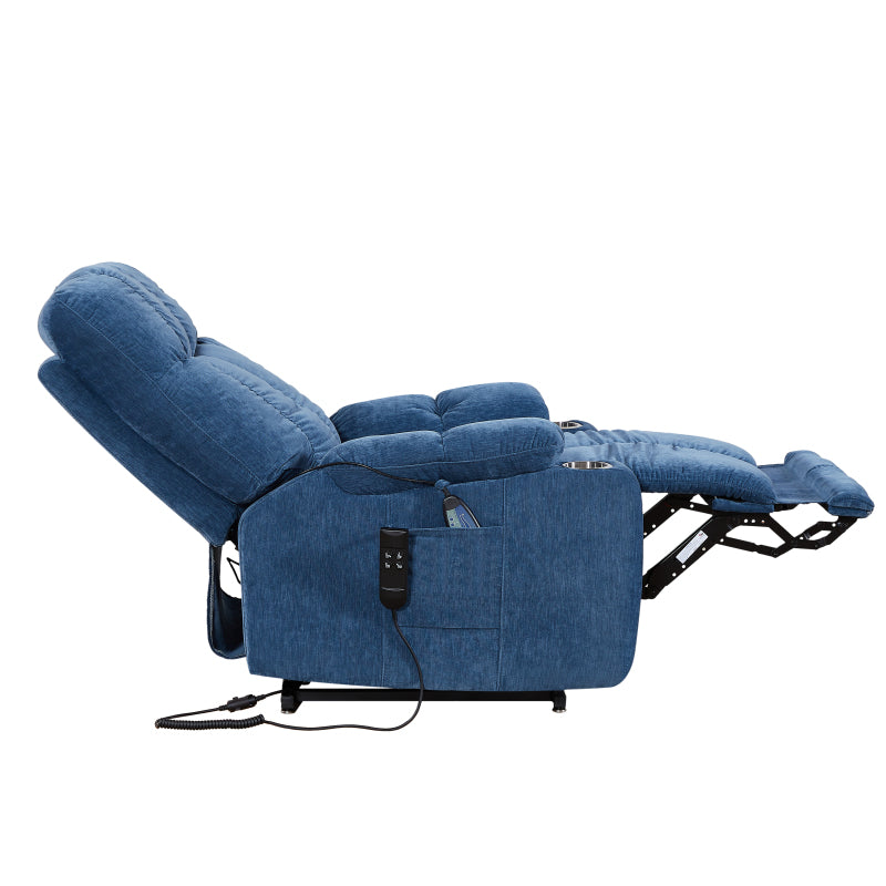 Liyasi Dual-Motor Lift Recliner for Seniors, Heat Massage