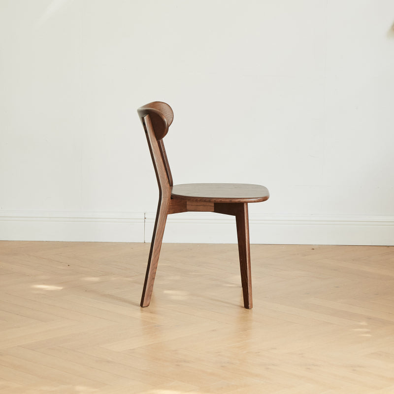 Minimalist North American Oak Dining Room Chairs, Set of 4