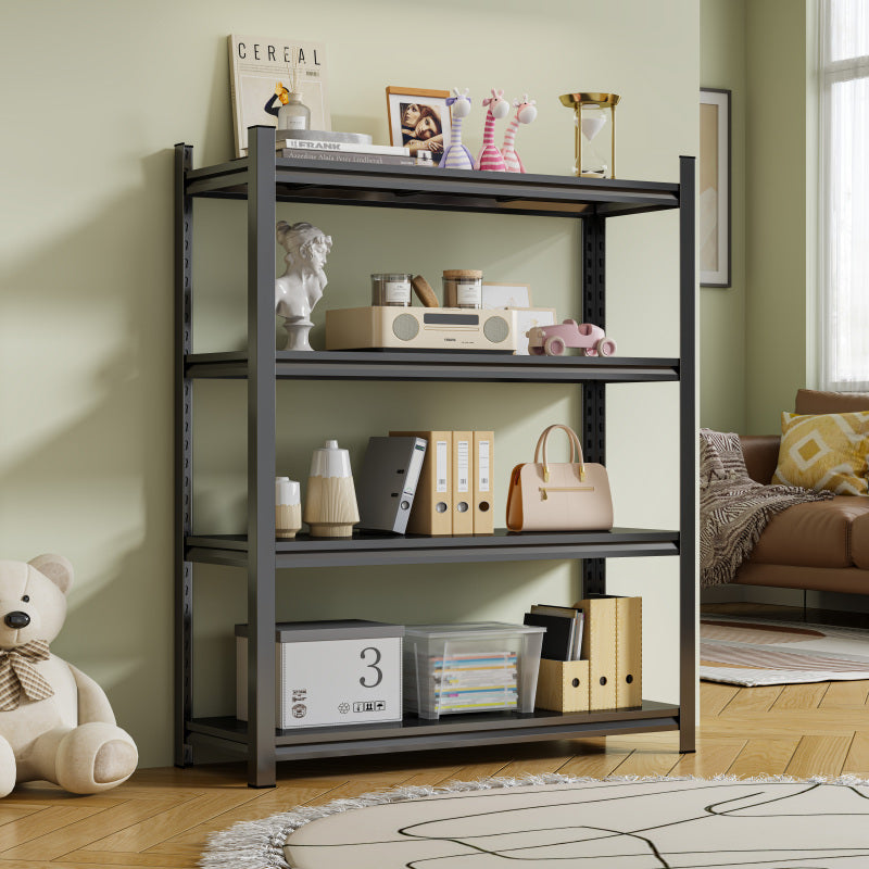 Industrial 4-Tier Metal Rack for Home & Garage, Adjustable