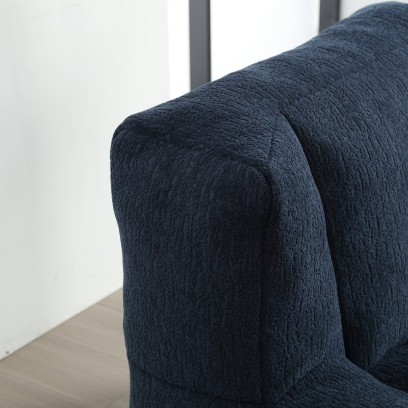 Modern Plush Bean Bag Chair for Living Room with Ottoman