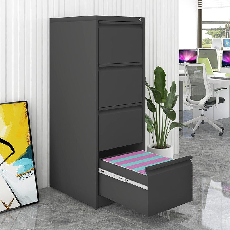 Sleek 3-Drawer Lateral File Cabinet for Home Office, Locking