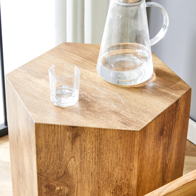 Modern MDF Coffee Table for Living Room, Textured Top