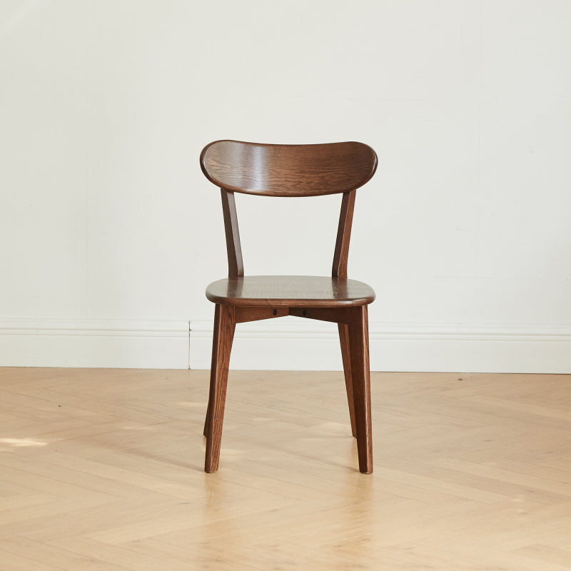 Scandi Solid Oak Dining Chairs for Kitchen (Set of 2)
