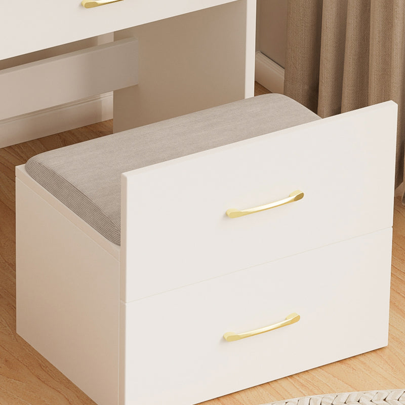 Compact Makeup Vanity for Bedroom with Lift-Top Mirror
