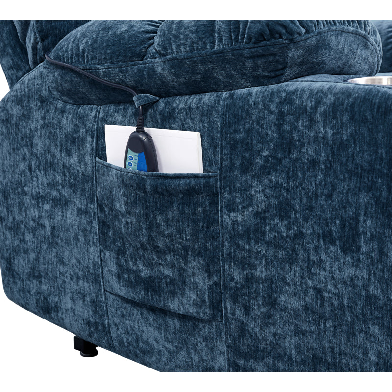 Liyasi Dual-Motor Lift Recliner for Seniors, Heat Massage